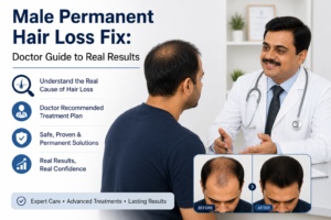 permanent hair loss fix male