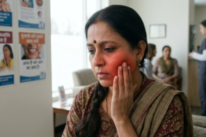 Swelling in cheek