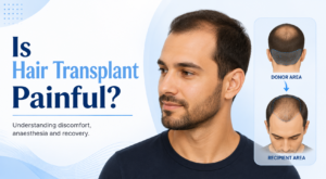 hair transplant pain