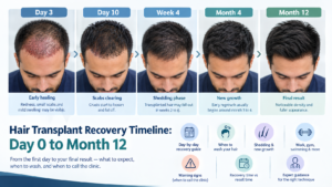 hair transplant recovery time