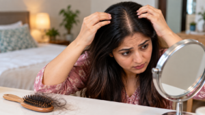 postpartum hair fall vs female pattern hair loss